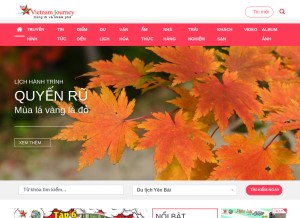 How truyenhinhdulich.vn looks like on a tablet such as an iPad.