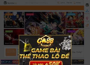 How truyenqq.com looks like on a tablet such as an iPad.