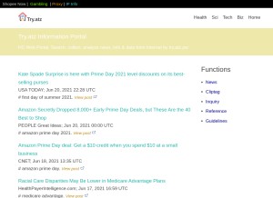 How try.atz.pw looks like on a tablet such as an iPad.