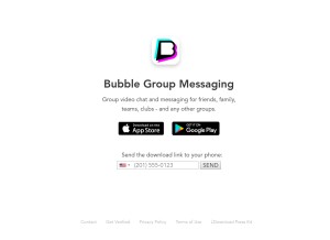How trybubble.co looks like on a tablet such as an iPad.
