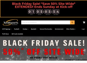 How tseshop.com looks like on a tablet such as an iPad.