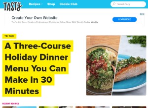How tsty.it looks like on a tablet such as an iPad.