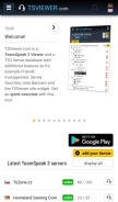 How tsviewer.com looks like on a mobile device such as an iPhone.