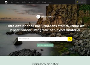 How tt.se looks like on a tablet such as an iPad.