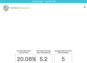 How ttcmsp.com looks like on a tablet such as an iPad.