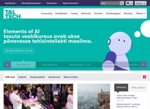 How ttu.ee looks like on a tablet such as an iPad.