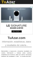 How tuazar.com looks like on a mobile device such as an iPhone.