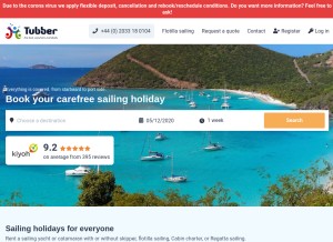 How tubber.com looks like on a tablet such as an iPad.
