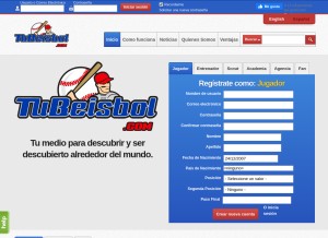 How tubeisbol.com looks like on a tablet such as an iPad.