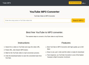 How tubemp3.websiteseguro.com looks like on a tablet such as an iPad.