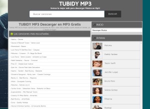 How tubidy-mp3.cc looks like on a tablet such as an iPad.