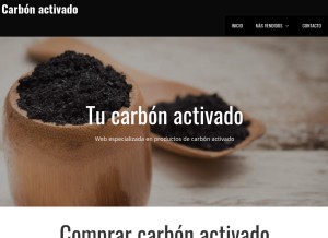 How tucarbonactivado.com looks like on a tablet such as an iPad.