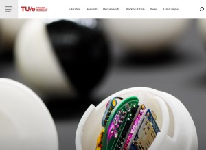 How tue.nl looks like on a tablet such as an iPad.