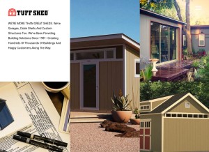 How tuffshed.com looks like on a tablet such as an iPad.