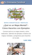 How tugimnasiacerebral.com looks like on a mobile device such as an iPhone.