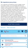 How tui.nl looks like on a mobile device such as an iPhone.