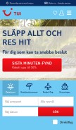 How tui.se looks like on a mobile device such as an iPhone.