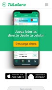 How tulotero.mx looks like on a mobile device such as an iPhone.