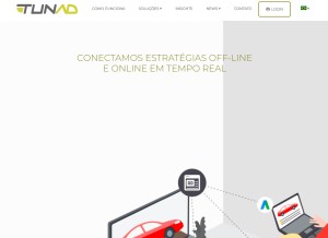 How tunad.io looks like on a tablet such as an iPad.