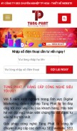 How tungphat.com looks like on a mobile device such as an iPhone.