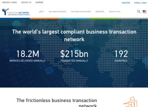 How tungsten-network.com looks like on a tablet such as an iPad.