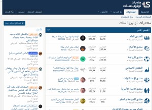 How tunisia-sat.com looks like on a tablet such as an iPad.
