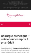 How tunisie-chirurgies-esthetiques.fr looks like on a mobile device such as an iPhone.
