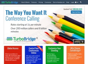 How turbobridge.com looks like on a tablet such as an iPad.