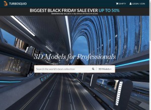 How turbosquid.com looks like on a tablet such as an iPad.