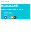 How turbotax-loginn.com looks like on a mobile device such as an iPhone.