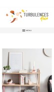 How turbulences-deco.fr looks like on a mobile device such as an iPhone.