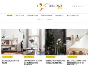 How turbulences-deco.fr looks like on a tablet such as an iPad.