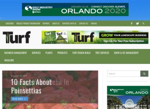 How turfmagazine.com looks like on a tablet such as an iPad.