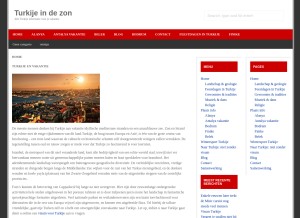 How turkijeindezon.nl looks like on a tablet such as an iPad.