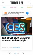 How turn-on.de looks like on a mobile device such as an iPhone.