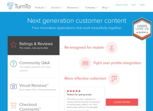 How turntonetworks.com looks like on a tablet such as an iPad.
