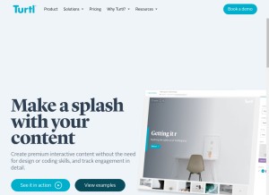 How turtl.co looks like on a tablet such as an iPad.