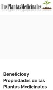 How tusplantasmedicinales.com looks like on a mobile device such as an iPhone.