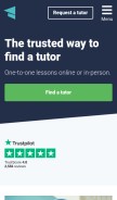 How tutorful.co.uk looks like on a mobile device such as an iPhone.
