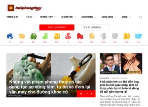 How tuviphongthuy.net looks like on a tablet such as an iPad.