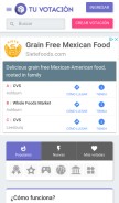 How tuvotacion.com looks like on a mobile device such as an iPhone.