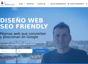 How tuwebdecero.com looks like on a tablet such as an iPad.