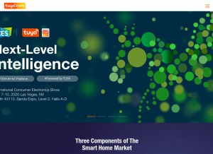 How tuya.com looks like on a tablet such as an iPad.