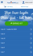 How tuyensinh247.com looks like on a mobile device such as an iPhone.