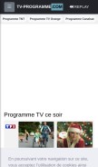 How tv-programme.com looks like on a mobile device such as an iPhone.