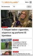 How tv2ostjylland.dk looks like on a mobile device such as an iPhone.