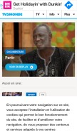 How tv5monde.com looks like on a mobile device such as an iPhone.