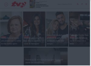How tv7dias.pt looks like on a tablet such as an iPad.