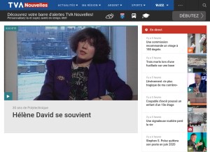 How tvanouvelles.ca looks like on a tablet such as an iPad.