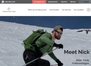 How tvc.org looks like on a tablet such as an iPad.